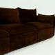 Rare 1970s brown velvet multifunctional modular sofa