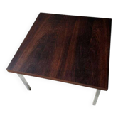 Table basse en palissandre vintage chrome des années 1960
