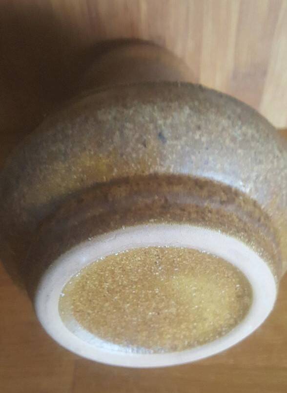 Vintage Strehla Germany Vase Brown