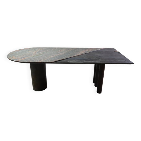 Table à manger postmoderne de Pia Manu, Belgique, vers 1990
