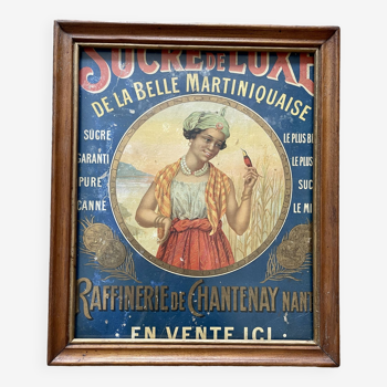 Advertising lithograph of the Chantenay Refinery - early 20th century