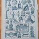 Carte géographique ancienne Chine Larousse
