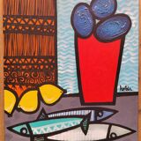 Painting on linen canvas