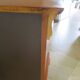 Cherry wood ogee chest of drawers - 4 drawers - 80s - long chest of drawers - Louis Philippe style