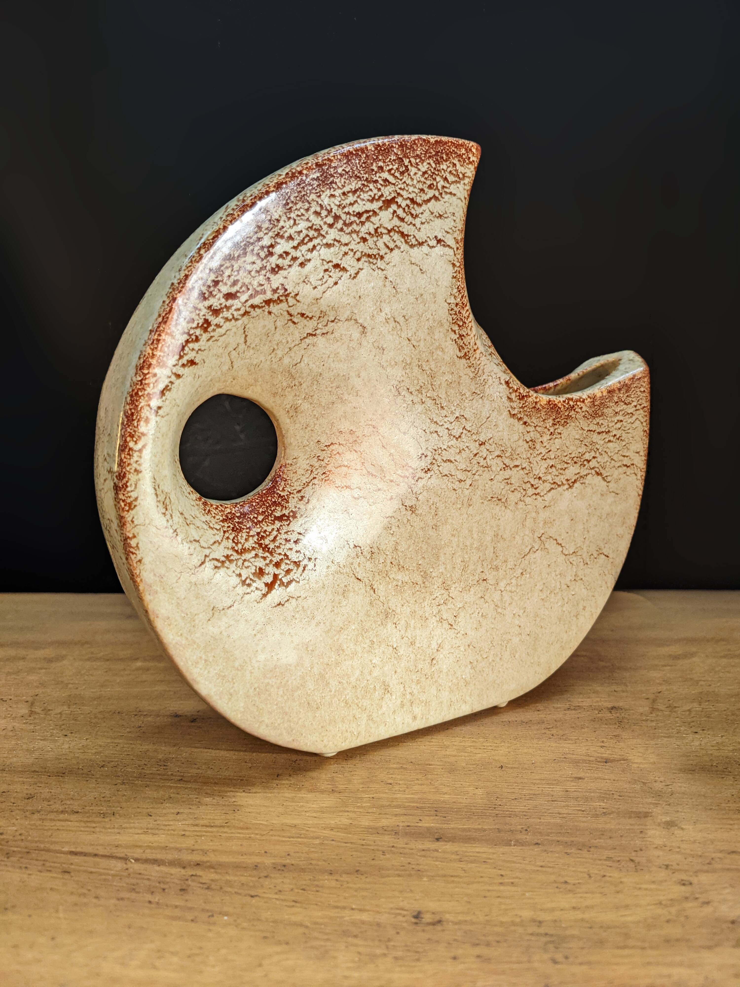 Vintage vase by Bertoncello Ceramiche D'Arte, Italy 1960