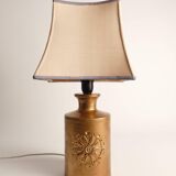 Gold Glazed Ceramic Table Lamp by Bitossi for Bergboms, 1970's