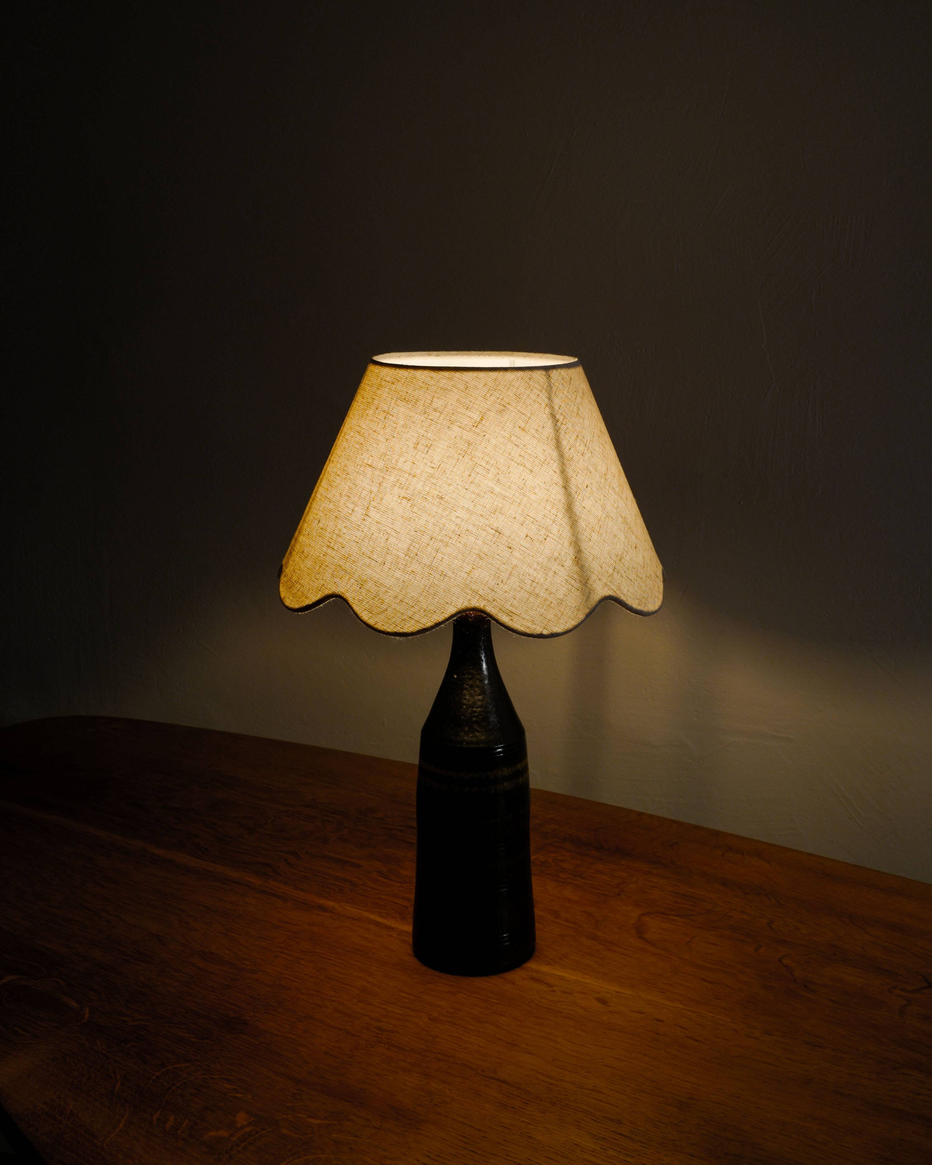 Vintage Swedish Ceramic Bottle Lamp by Arthur Andersson, 1940s