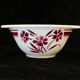 faience sausage bowl of BADONVILLER FB FENAL FRERES decoration FLEUR ROUGE