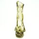 Postmodern vase, yellow glass, Poland, 1970s
