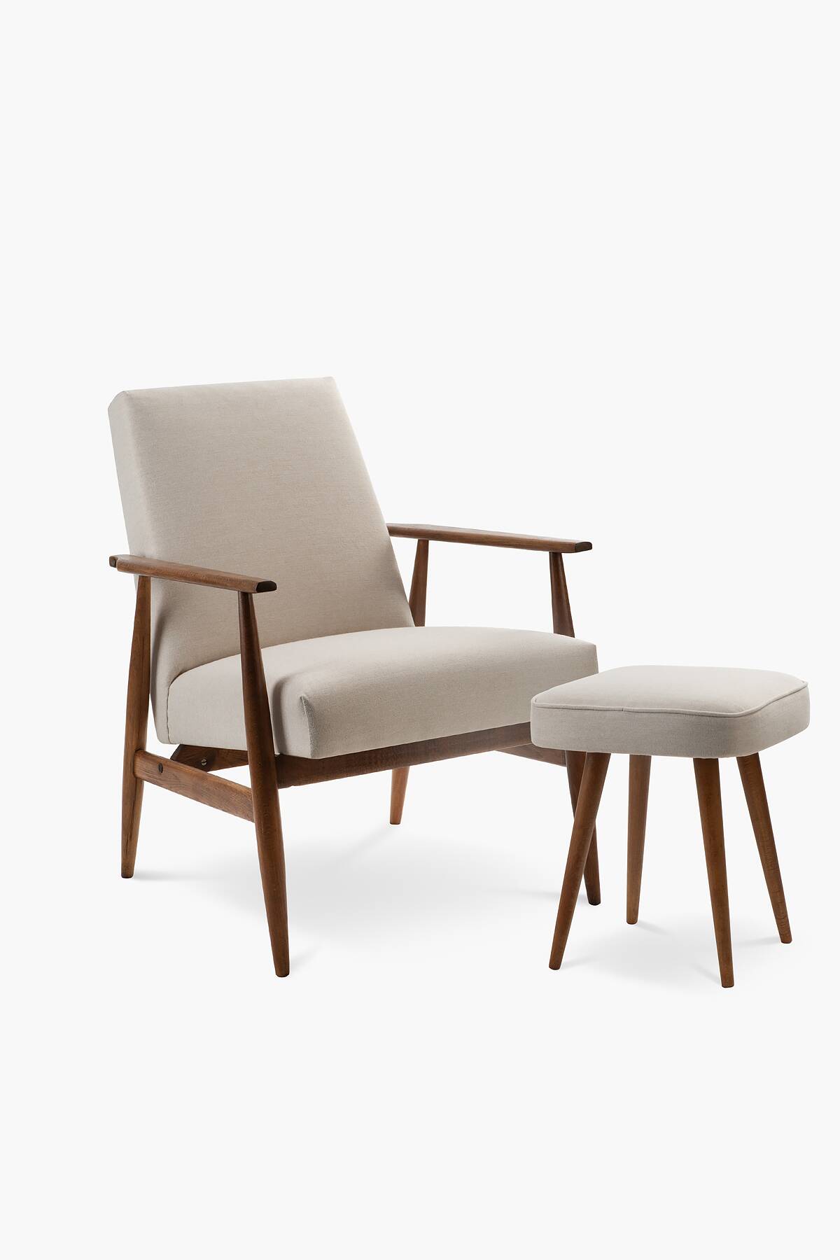 Fox armchair with footrest