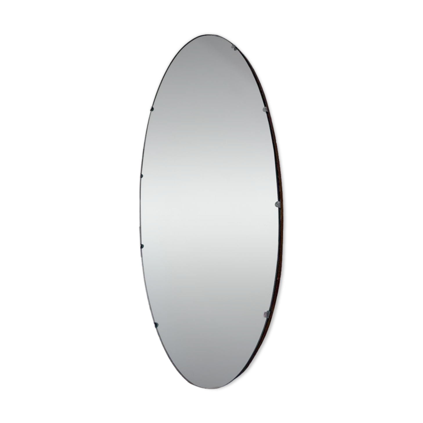 Vintage oval rockabilly mirror, 1960s