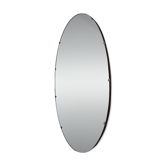 Miroir ovale rockabilly vintage, années 1960