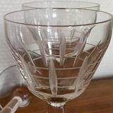Set of 6 engraved wine glasses