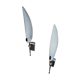 Pair of "60 years" wall light