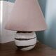 Lampe de chevet 60', grès et céramique