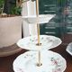 Dumb servant with 3 floors in Berry porcelain by SFP