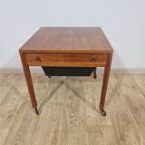 Sewing,Teak, Mid-Century Modern table, Denmark, 1950s/60s.