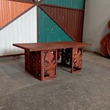 table basse feuille bois