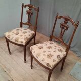 Pair of finely carved chairs