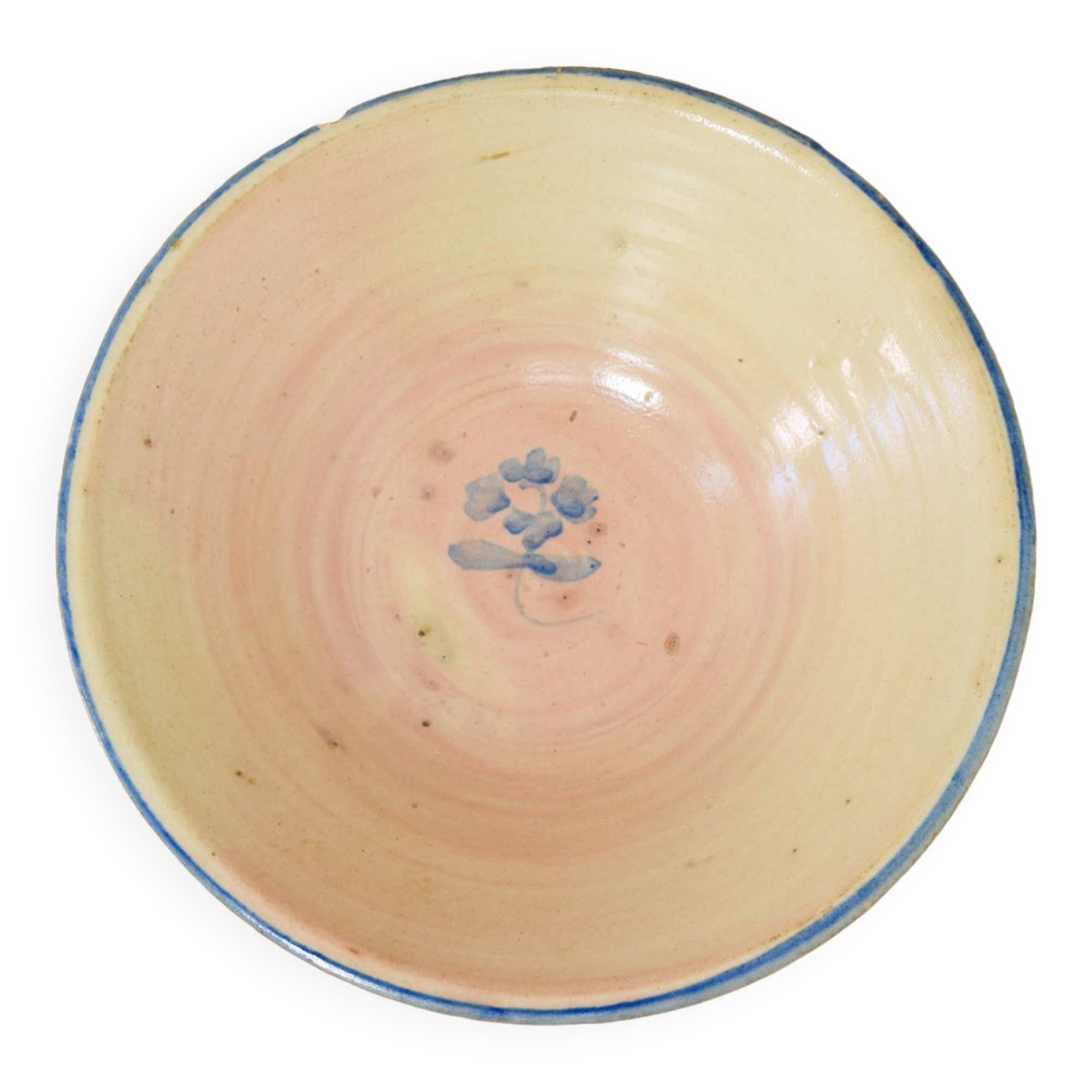 Talavera de la Reina Dish Lebrillo Parsley Ceramic from Spain XIX