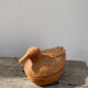 Vintage woven rattan duck box