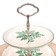 Présentoir à gâteaux serviteur céramique à fleurs