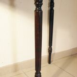 Mahogany half-moon console