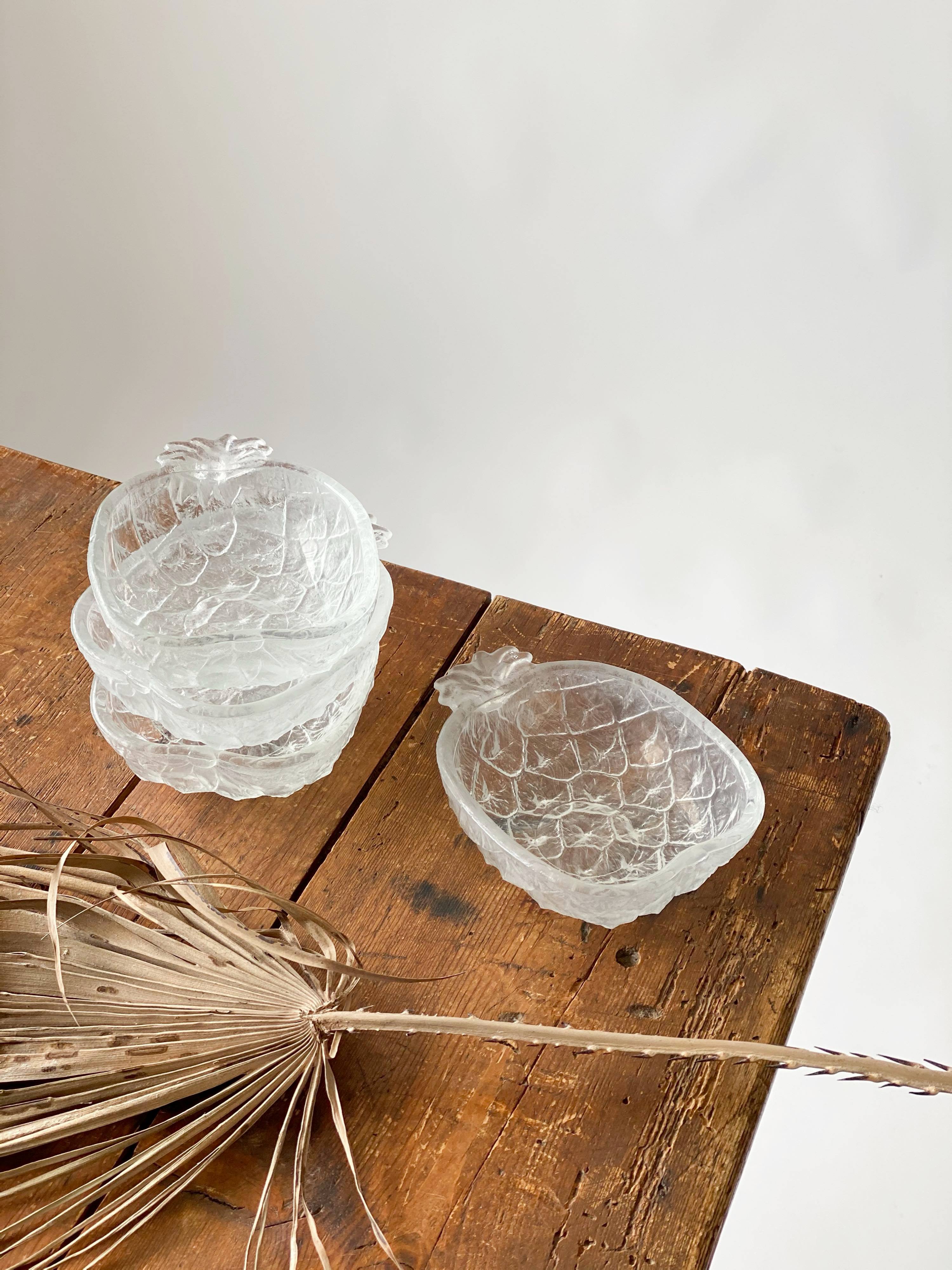 Set 4 pineapple cups