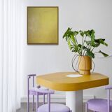 Abstract contemporary monochrome yellow background