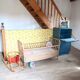 Vintage wicker and rattan cot