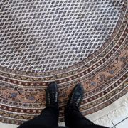 Tapis Vintage Indo-Seraband en Laine (253cm), Années 1970