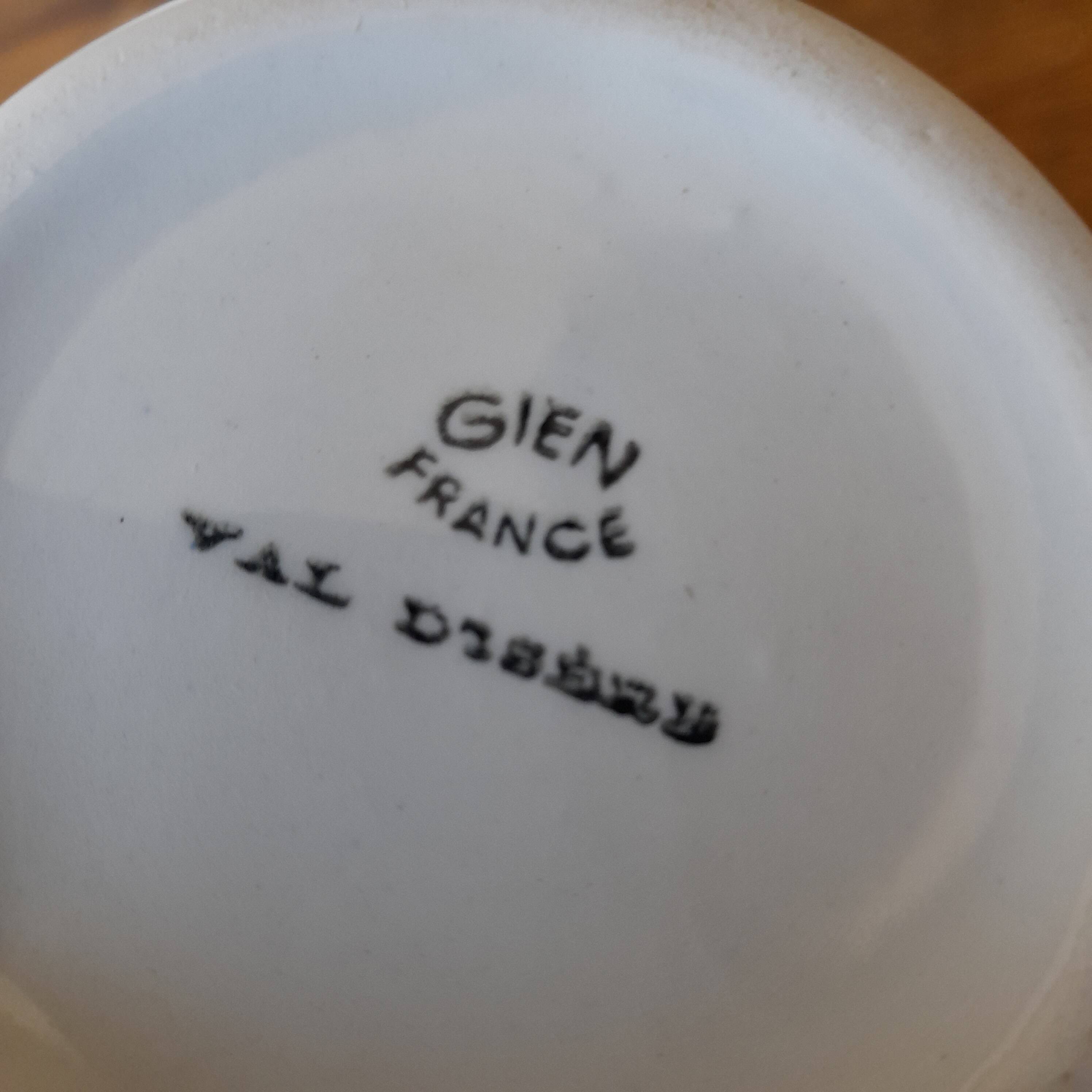 Gien sugar bowl "val d'isère" model