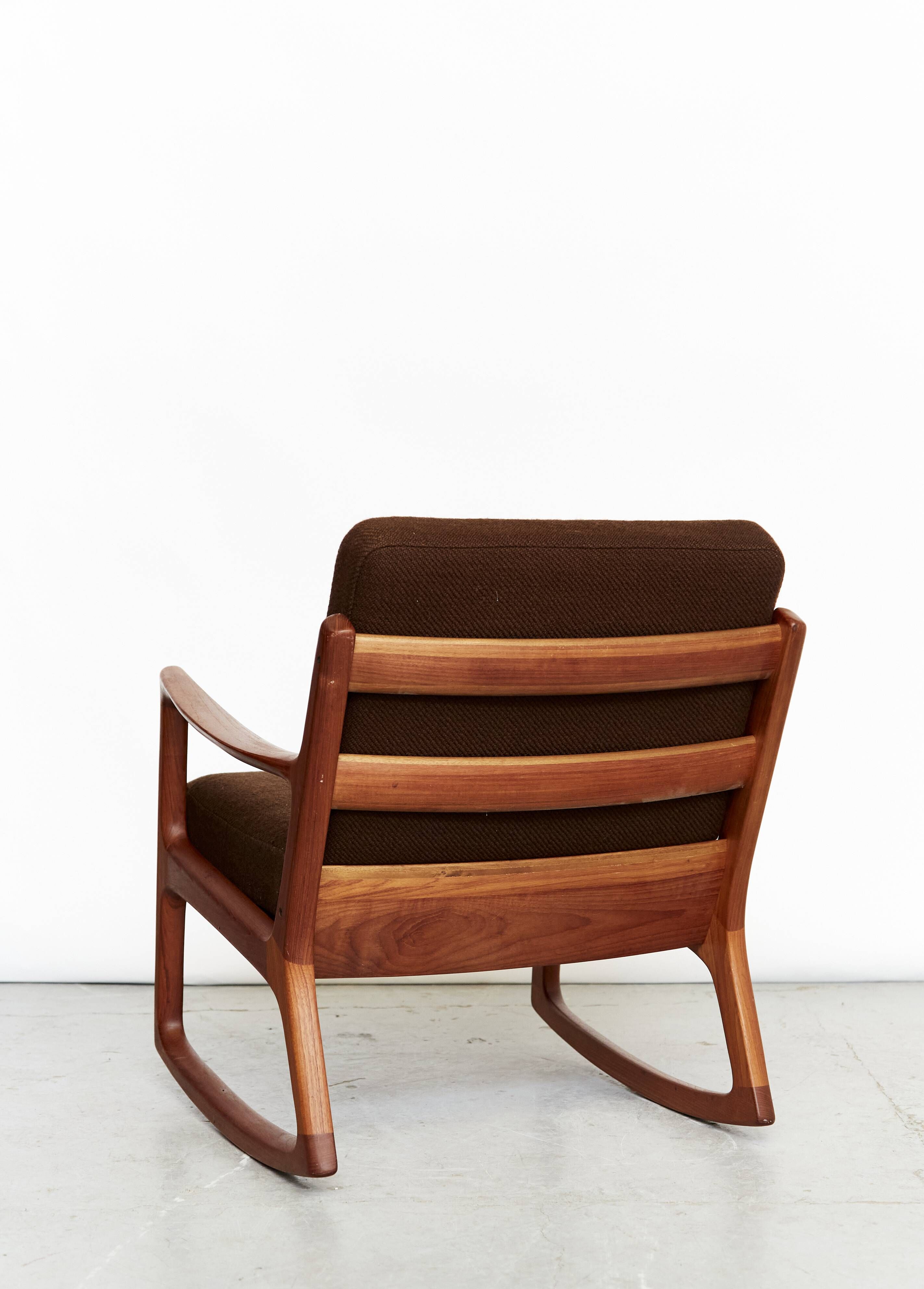 Ole Wanscher Mid-Century Rocking Chair "Senator" for France & Søn