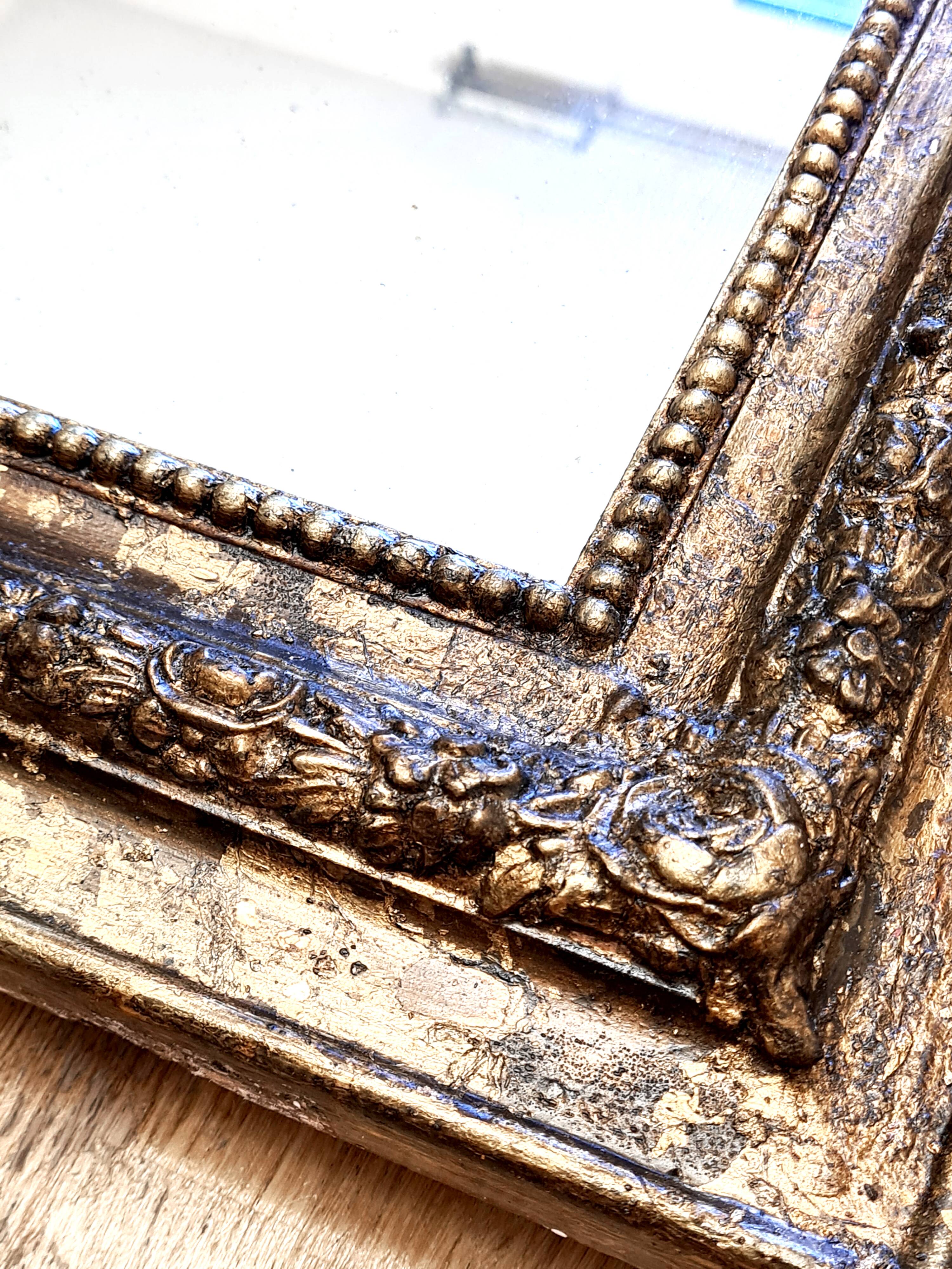 Louis-Philippe gilded mirror "Bertile"