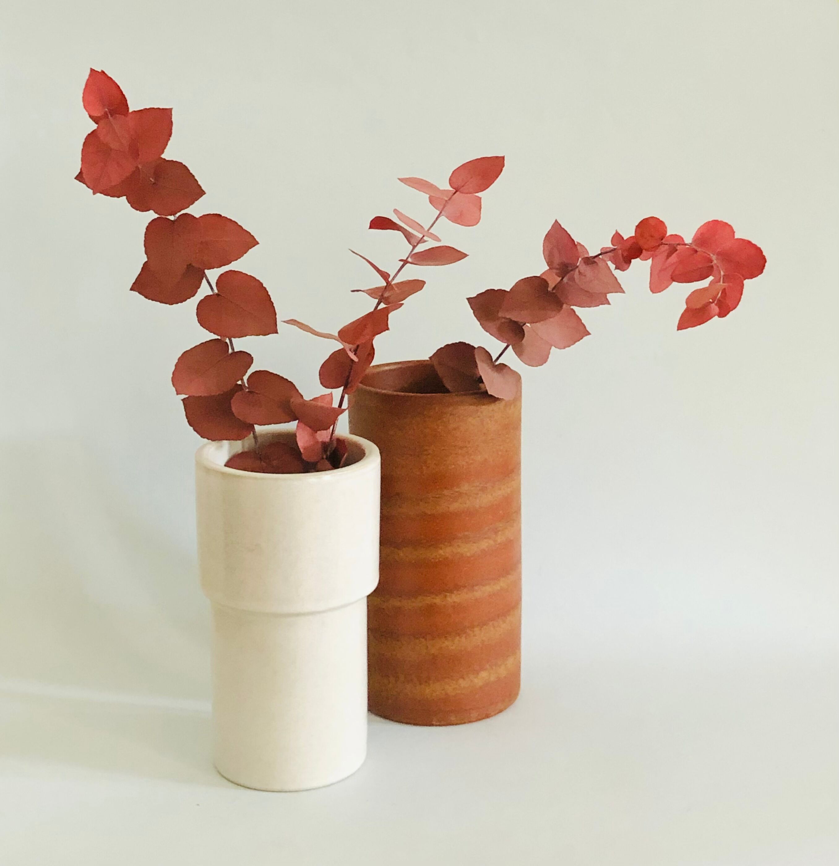 Vintage Dutch vase duo