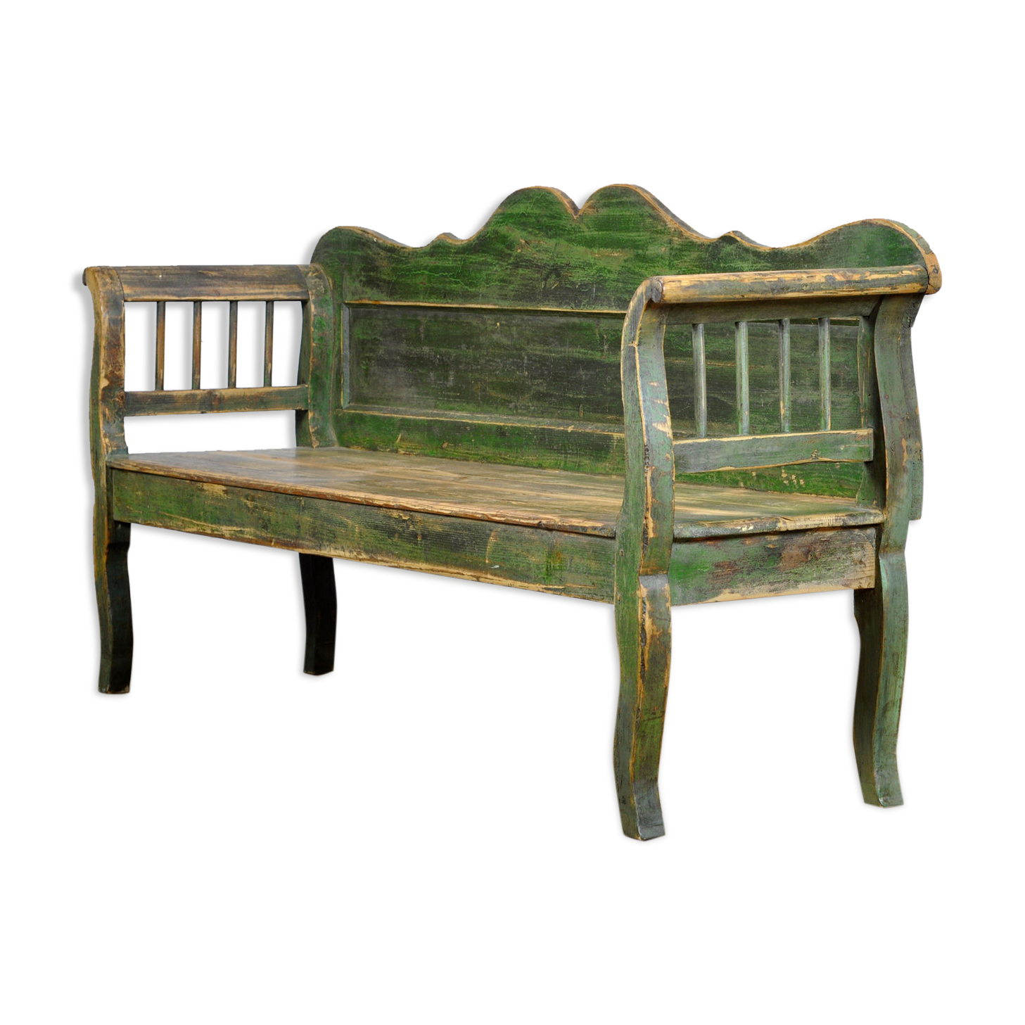 Antique Pine Bench, 1920s