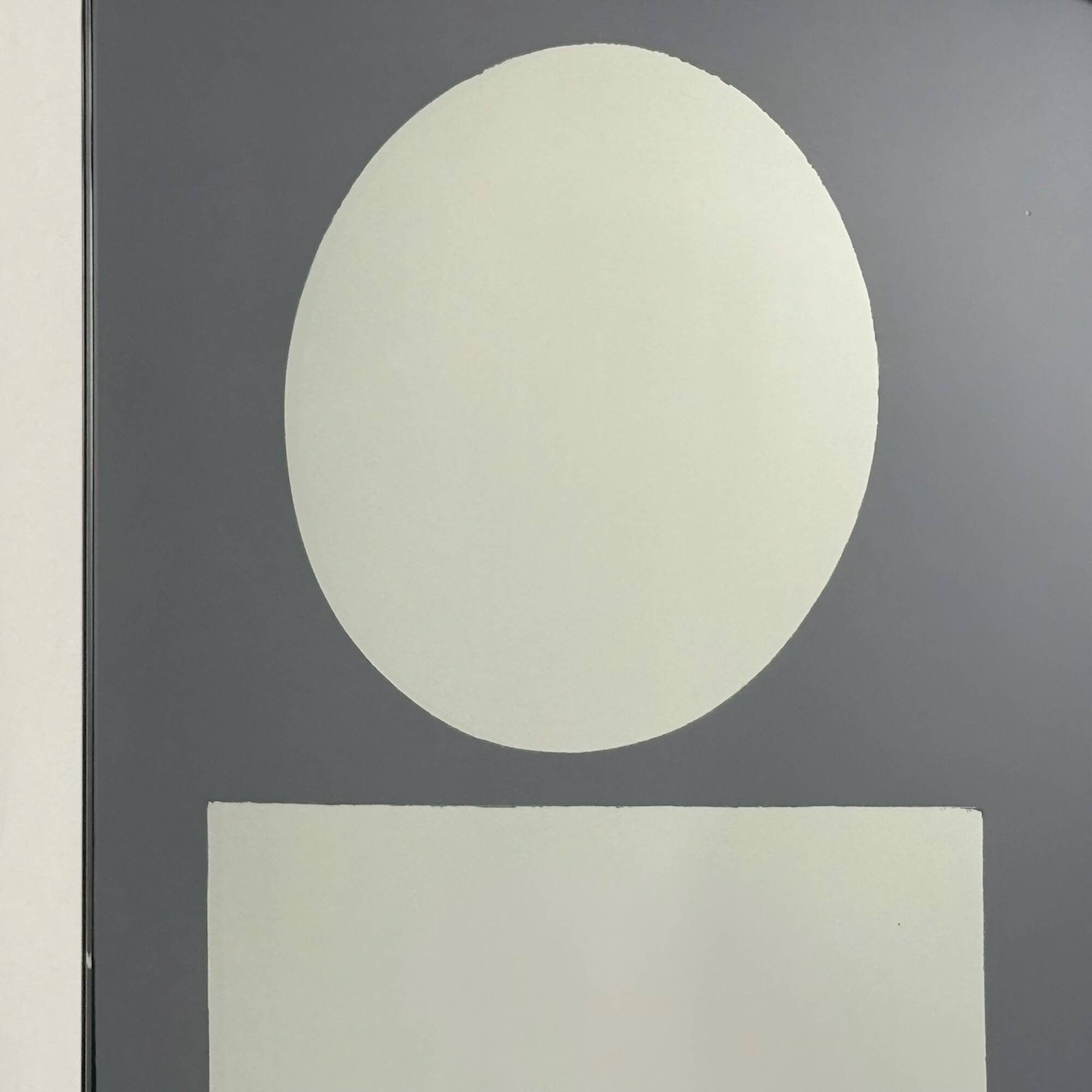 IO typographic mirror by Giuseppe Raimondi, 1970s
