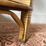 rattan corner shelf from the 60s and 70s