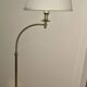 Magnificent vintage reading lamp in solid brass, Hollywood Regency style.