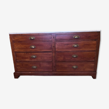 Old chest of drawers marble top (toilet)