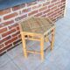 Old octagonal bamboo side table