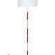 Big mid-century floor lamp / teak / aluminum / Danish modern design / 1960s / 1970s