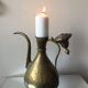 Ottoman Brass Ewer Antique Candleholder