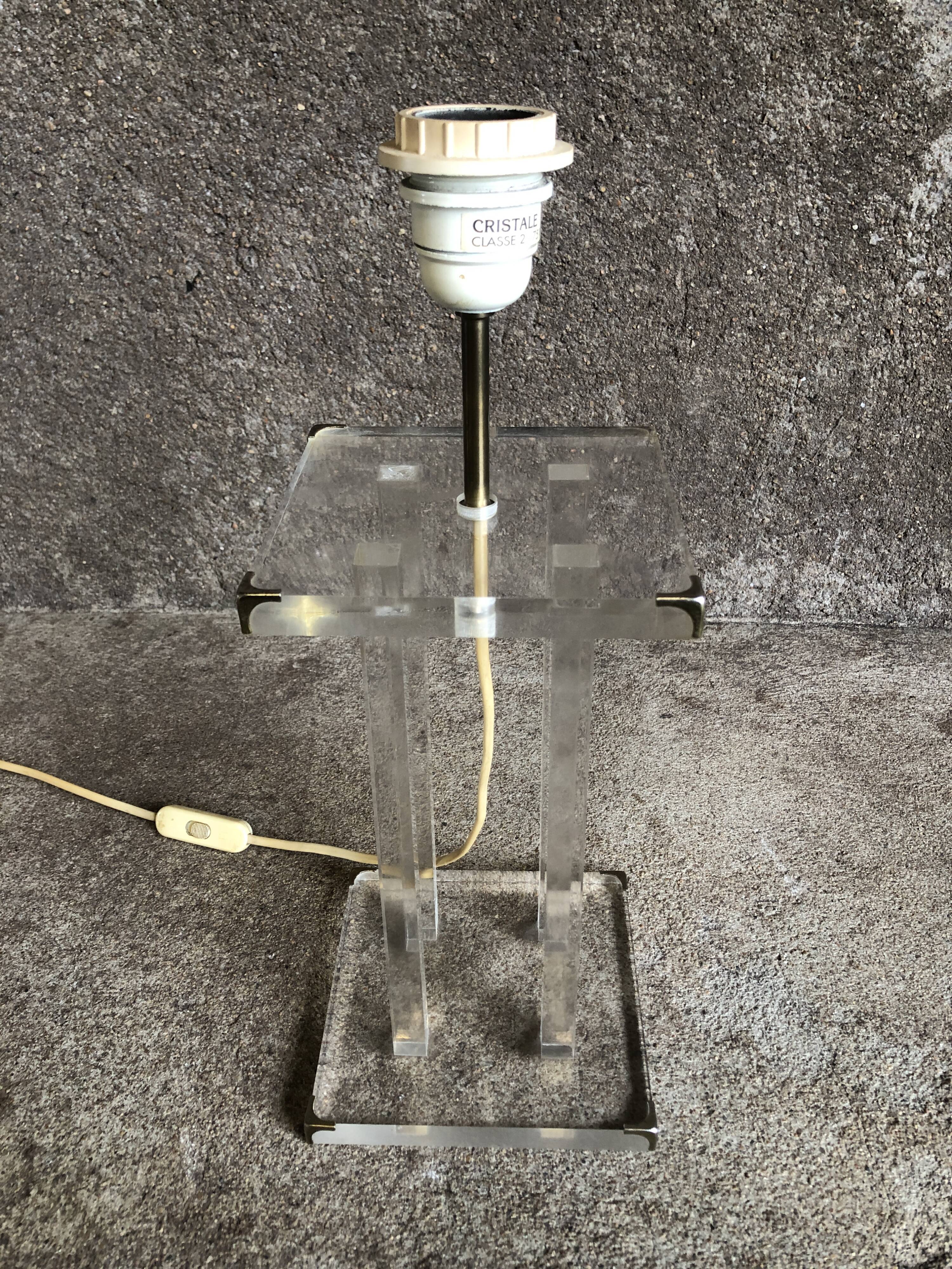 Lampe plexi David Lange, 1970 pour Roche Bobois