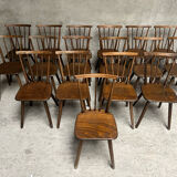 Series of 17 Fanette bistro chairs 1960 tapiovaara style