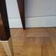 Vintage wooden and brass bedside table – 1950s design – r style