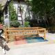 Table basse rotin et verre