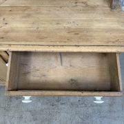 Antique English two-body buffet in solid pine (renovated)