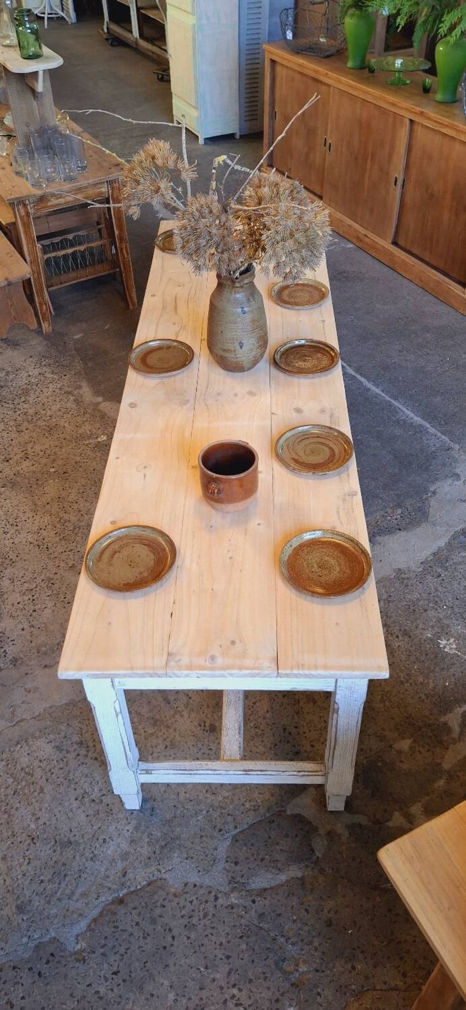 Old farmhouse table