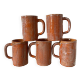 Glazed ceramic mugs